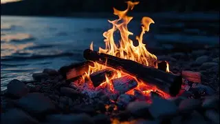 Fireplace Sounds with Warm Glow &ndash; Relax
