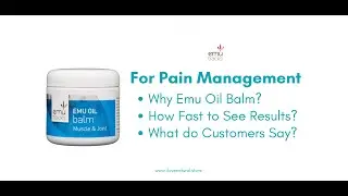 Emu Oil Balm for Joint Pain & Muscle Aches