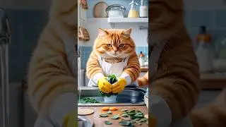 A Cartoon Cat Goes Shopping 😺🛒 and Cooks for Her Baby!#facts #amazing facts