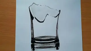 how to draw broken glass for beginners | drawing tutorial |