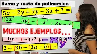 SUMA Y RESTA de polinomios. Y teoría. ¡Facilísimo! 🤩
