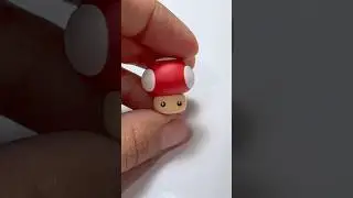 Super Mario Mushroom made of clay🍄 #clay #airdryclay #supermario #supermariobros