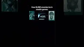 Как ослеплять врагов в стелс-играх 📦 #metalgearsolid #videogames #konami #skit