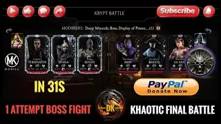 Khaotic Final Krypt Fight & Rewards 🎮 Mortal Kombat Mobile▫️MK Mobile #mortalkombatmobile #mkmobile