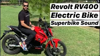 Revolt RV400 Electric Motorcycle with Superbike Sound