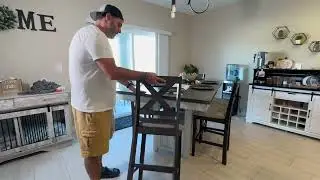 Review - COLAMY Upholstered Counter Height Bar Stools Set