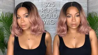 $25 ROSE GOLD WIG | STUDIO CUT BY PROS SYNTHETIC PINK WIG JEWEL | SYNTHETIC SATURDAYS