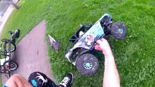 Redcat Wendigo New Club5 Racing Stickers & Grass speed runs at McRae City Park
