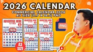 A3 SIZE 2026 COMMERCIAL CALENDAR  (SIZE 11.7 X 16.5) PNG