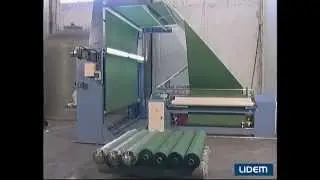 Machine for the unrolling or zigzag unfolding, half width folding and rolling of all kind of fabrics