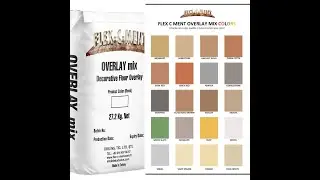 Flex C Ment's New Overlay System in 20 standard colors