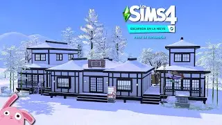 BALNEARIO ONSEN ⛩ LOS SIMS 4 ESCAPADA EN LA NIEVE ❄ SPEED BUILD