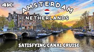 Amsterdam Canal Cruise | 1 Hour Satisfying Boat Tour Through the Netherlands 🇳🇱 #europetravel