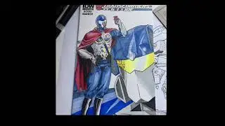 Cobra commander and Soundwave art. GI Joe Vs Transformers