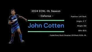 John Cotten - 2024 ECNL RL Defensive Highlights