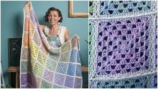 How to Crochet The Best, Easy Granny Square Blanket Tutorial – Retrovibe! For Beginners
