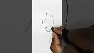 watch me create beautiful one-line female face art in seconds #onelineart #facedrawing #shorts