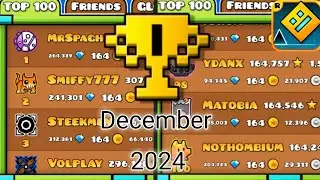 Top 100 (Stars) in Leaderboards | December 2024