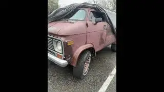 The start of the 77 Van revival #mechanic #customvan #chopped #choppedtop #chevy #chevyvan #4speed