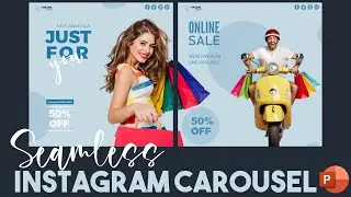 Seamless Instagram Carousel in PowerPoint | Instagram Carousel 2021 | PowerPoint