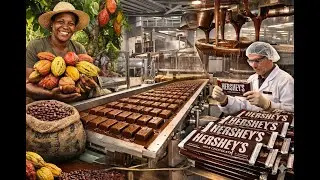 Inside a Hershey&rsquo;s Chocolate Factory From Cocoa Farms to Wrapped Chocolate Bars Full Process