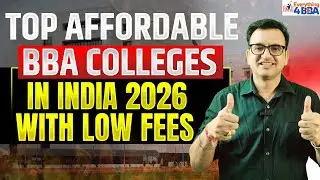 Top Affordable BBA Colleges In India | Low Fees + Good Placement 😱 Must Watch for Class 12 Students