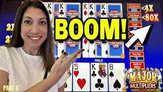 I Played this video poker game for hours and THIS happened! 😮 Major Multipliers Video Poker part 4