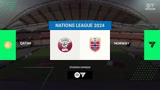 Nations League 2024, Qatar v Norway, Group E Match 8 of 10 #qatarfootball #norwayfootball