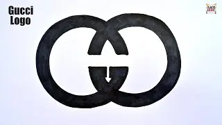 How to Draw Gucci Logo | Easy logo drawing&nbsp;tutorial