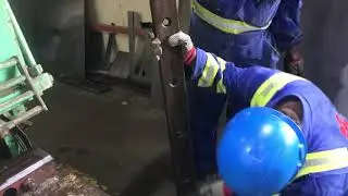 how to change hydraulic shearing machine blade