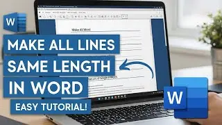 How to make all lines same length in word || BACK-SPACE