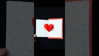 DIY Valentine Card | Handmade Love Craft #status #shorts #diy