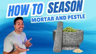 Season this beautiful Mortar and Pestle from Priority Chef with me!