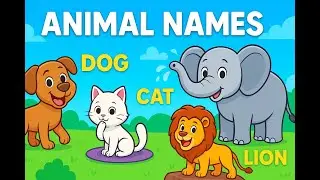 Learn Animal Names for Kids 🐘🐶 | Fun Cartoon Video | Bright Kids Learning