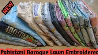 Baroque Embroidered Volume #18 #Baroque Embroidered Lawn 2022 #Baroque #Pakistanilawn