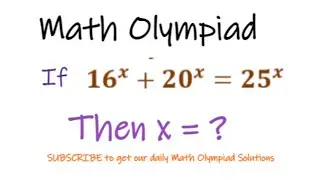 Exponential Function | Math Olympiad Challenge | Best Solution