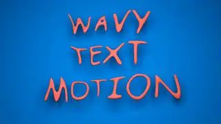 Wavy Text Animation | Geometry Nodes | Blender 5