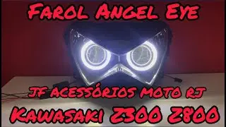 Farol Angel Eye Kawasaki Z300 & Z800 JFAMRJ