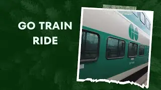 Go Train from Aldershot to Union station Toronto Canada
