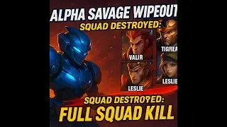 Alpha Savage Wipeout! Full Squad Kill &ndash; Tigreal, Valir, Leslie, Uranus | MLBB Epic Gameplay