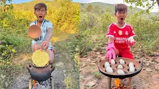 Survival Skills: SMART idea and USEFUL with single dad in forest #bushcraft #camping #outdoors #idea