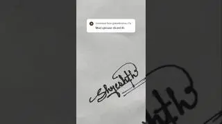 Signature art #art #shorts #youtubeshorts