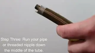 How To use Grand Brass Lamp Parts Over Braid Tubing