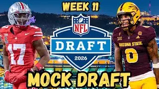 2026 NFL Mock Draft After Week 11 of The NFL Season | FIVE First Round Buckeyes!