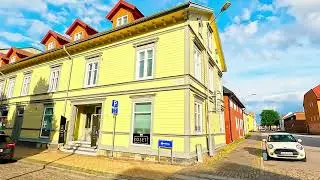 Lidköping Sweden walk around and watch a day summer day 2023 4k