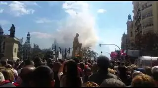 Daytime Fireworks (La Masclet&agrave;) at Las Fallas in Valencia 2016