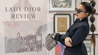 WATCH BEFORE BUYING: Lady Dior Bag Review. 3 Year Wear & Tear, Is It Worth It? #dior #ladydiorbag