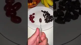Raisin to grape ​@EmikoO #magic #funnyshorts #grape #raisins