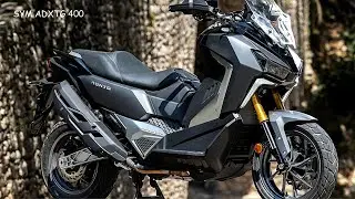 Макси-скутер SYM ADXTG 400, вдохновленный стилем ADV, 2026 года.
