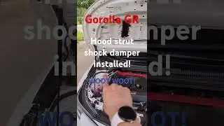 Toyota Corolla GR  hood strut shock damper. #corollagr #caraccessory #automobile